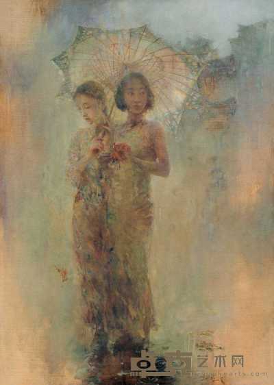 胡俊涤 2001年作 影·影 168×120cm